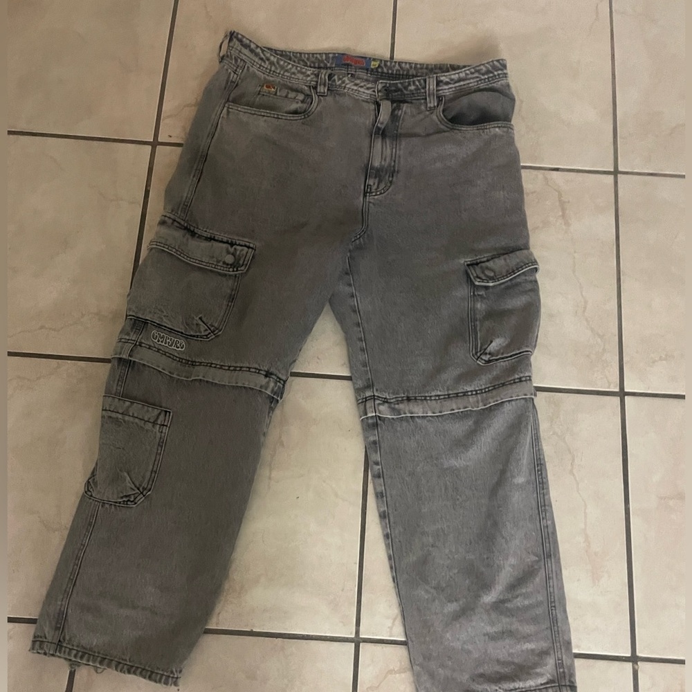 Size 38 grey empires lightly used pre distressed
